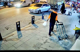 Sultangazi'de nalbur önündeki el arabasını çaldı