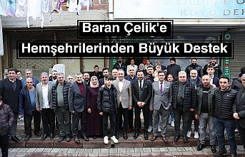 Baran Çelik'e Hemşehrilerinden Büyük Destek