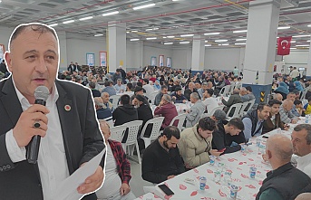 Sözünü tutan muhtar 1200 kişilik yemek verdi.