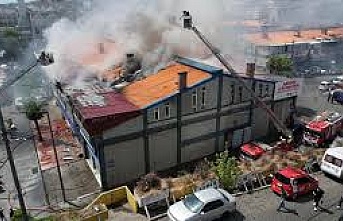 Sultangazi’de Sanko Sanayi Sitesi’nde korkutan yangın