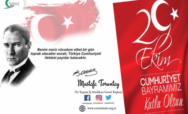 Toruntay'dan 29 Ekim Mesaji