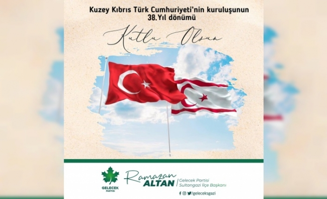 Başkan Altan’dan, “Kıbrıs Barış Harekatı” nın 38. Yıl Dönümü Mesajı
