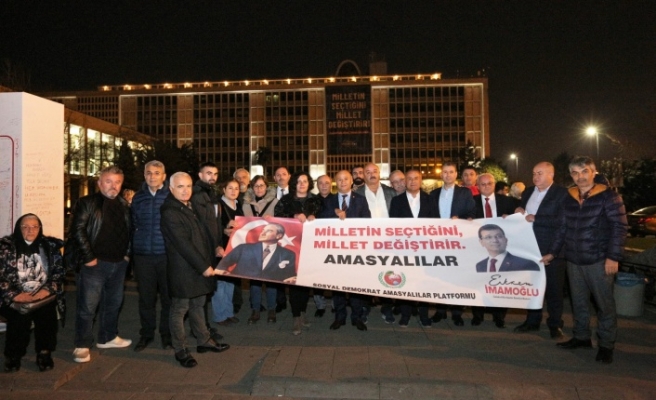Sosyal Demokrat Amasyalılar Platformu Saraçhane'deki  Haysiyet Duvarı’nda buluştu