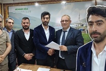 Çakıldere köyü derneğinde bayrak değişimi.
