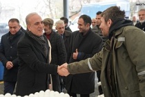 BAŞKAN FERHAT EPÖZDEMİR CUMARTESİ PAZARINI ZİYARET ETTİ.