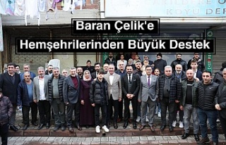 Baran Çelik'e Hemşehrilerinden Büyük Destek