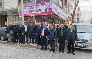 Uğurmumcu mahallesi muhtar adayı Şahin Sevdiyar...