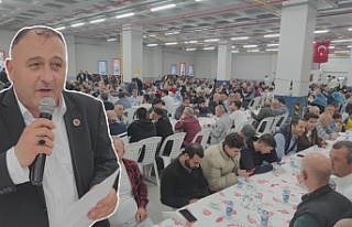 Sözünü tutan muhtar 1200 kişilik yemek verdi.