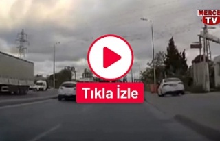 Sultangazi’de inetangazi’de seyir halindeki otomobile...